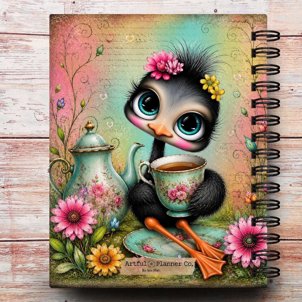 Sweetie Bird Tea Custom Planner