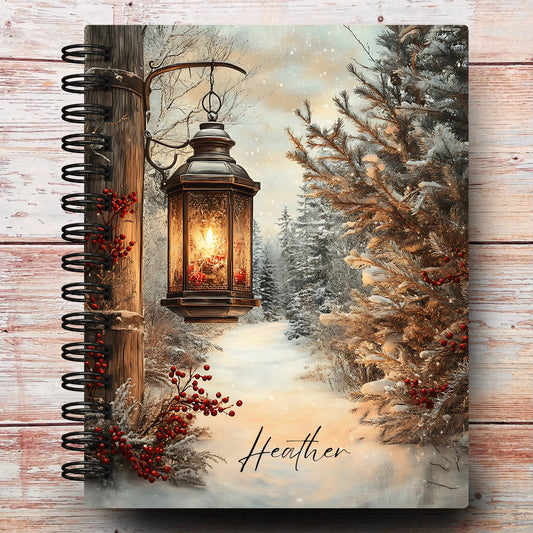 Personalized Journal Notebook | Christmas Light
