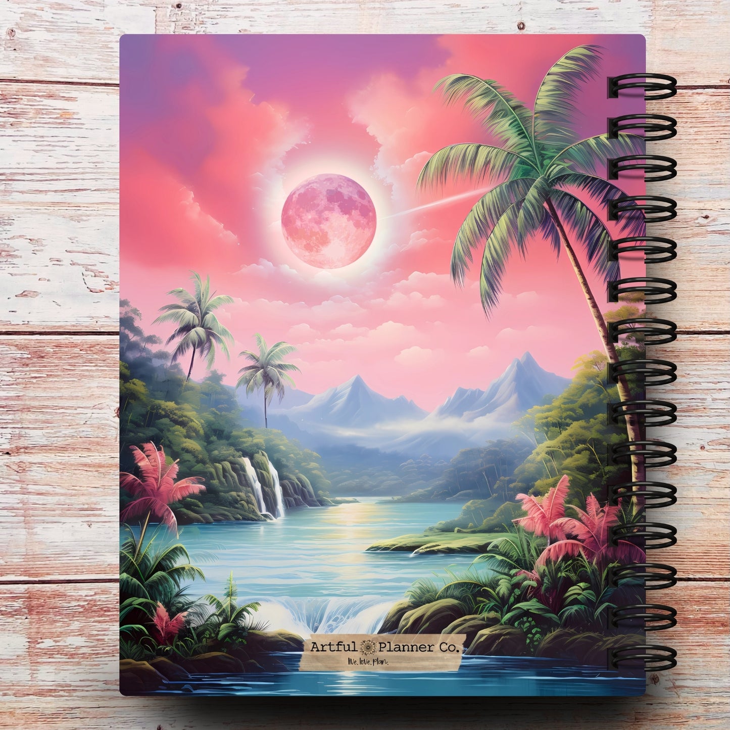 Tropical Moon Custom Notebook Journal (limited-edition)