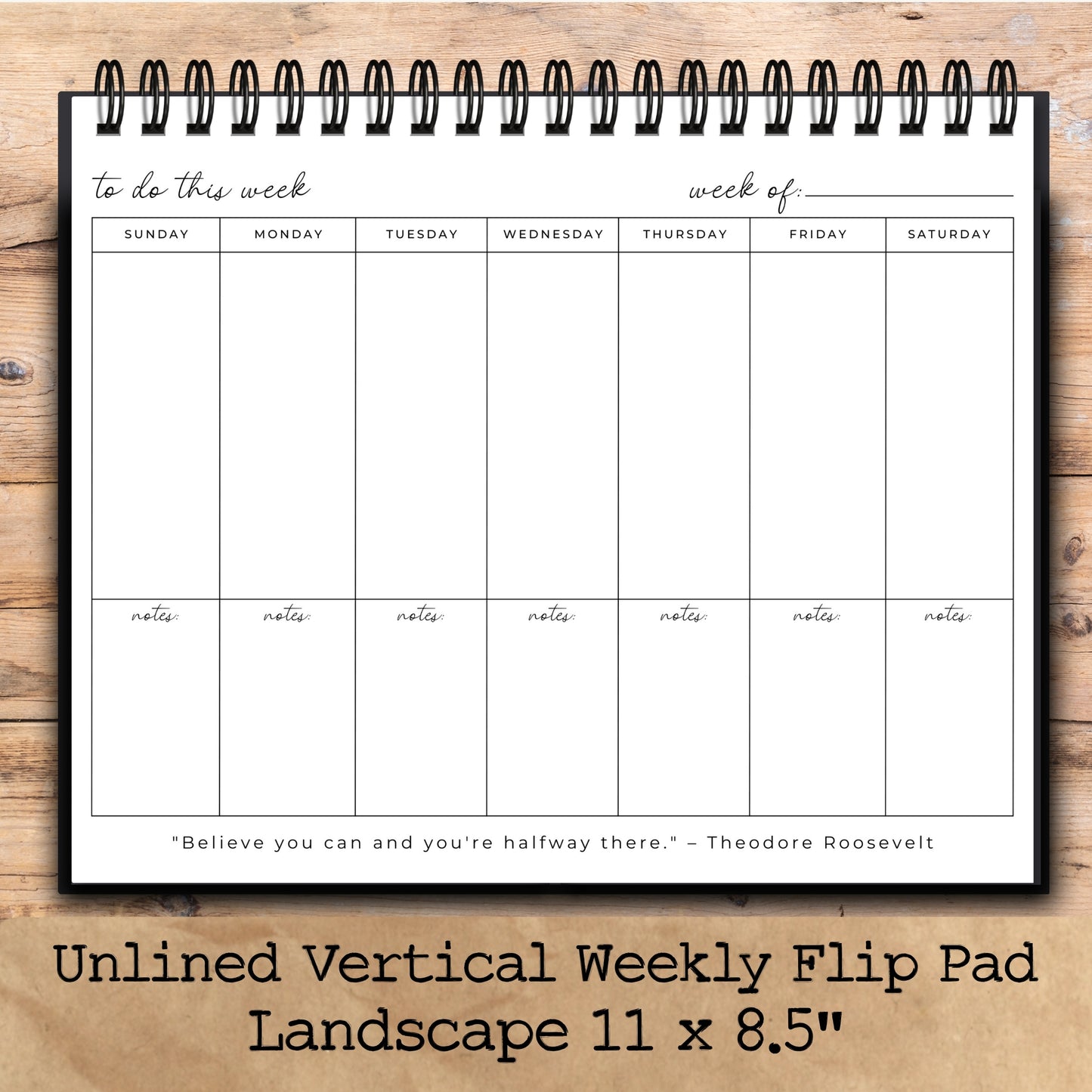 Custom Desktop Wildflower Sunset Flip Pad