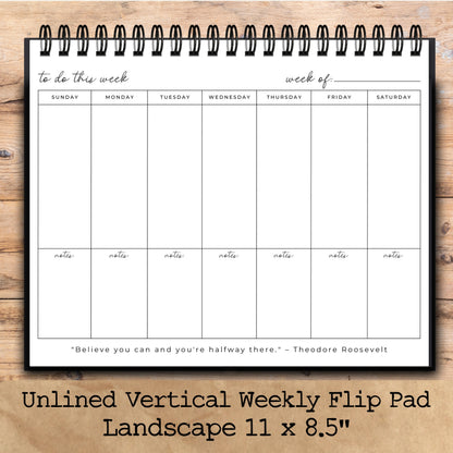 Custom Desktop Wildflower Sunset Flip Pad