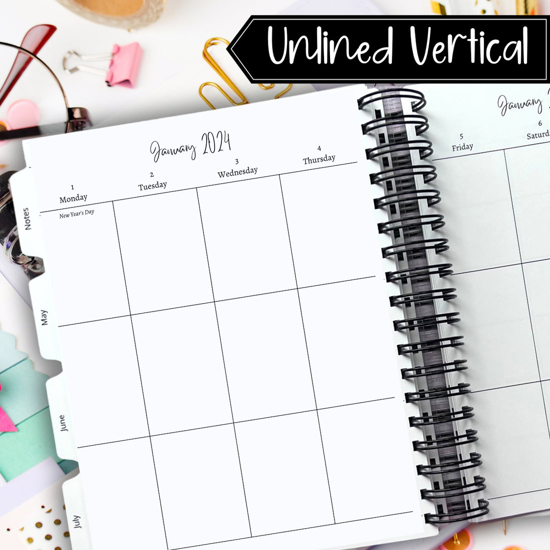 Custom Planners | Page Layout Options | Artful Planner Co.
