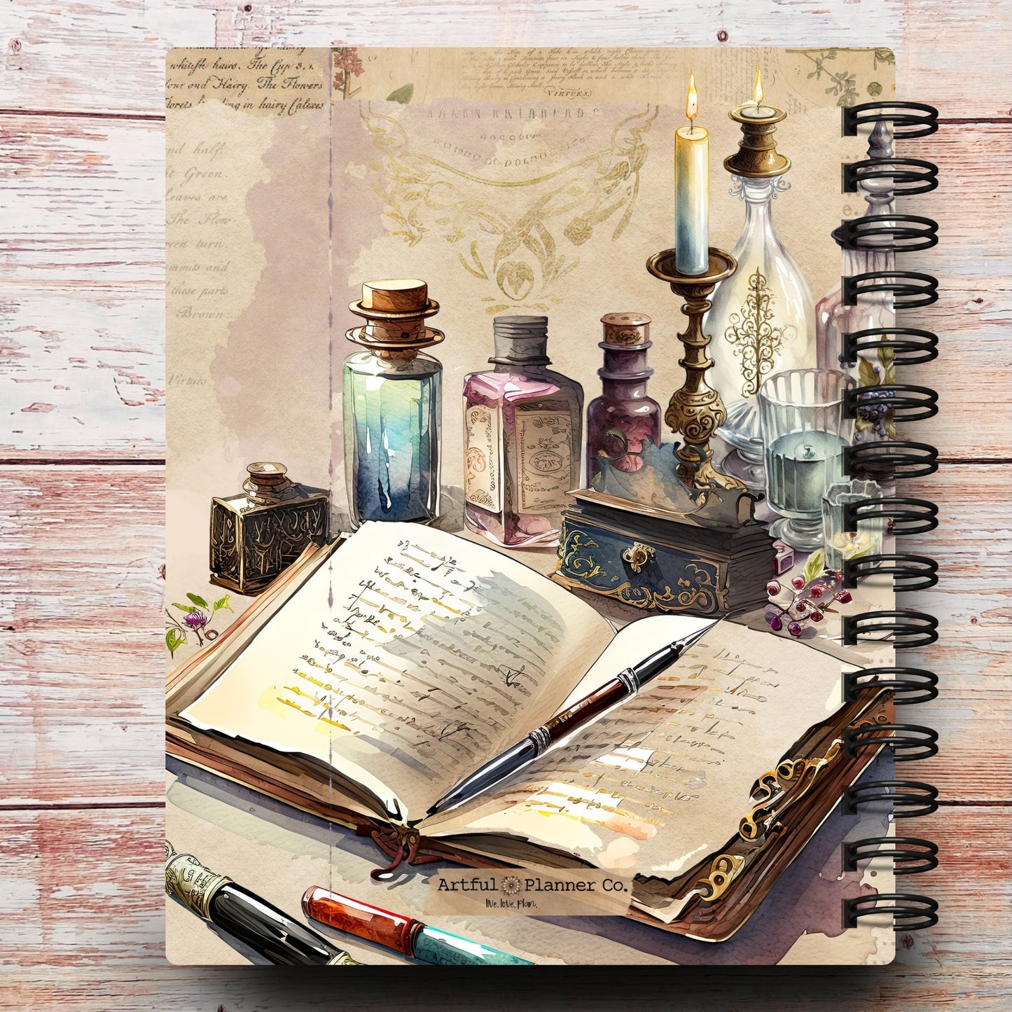 Vintage Apothecary Custom Notebook Journal
