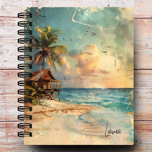 Vintage Beach Vibes Custom Planner