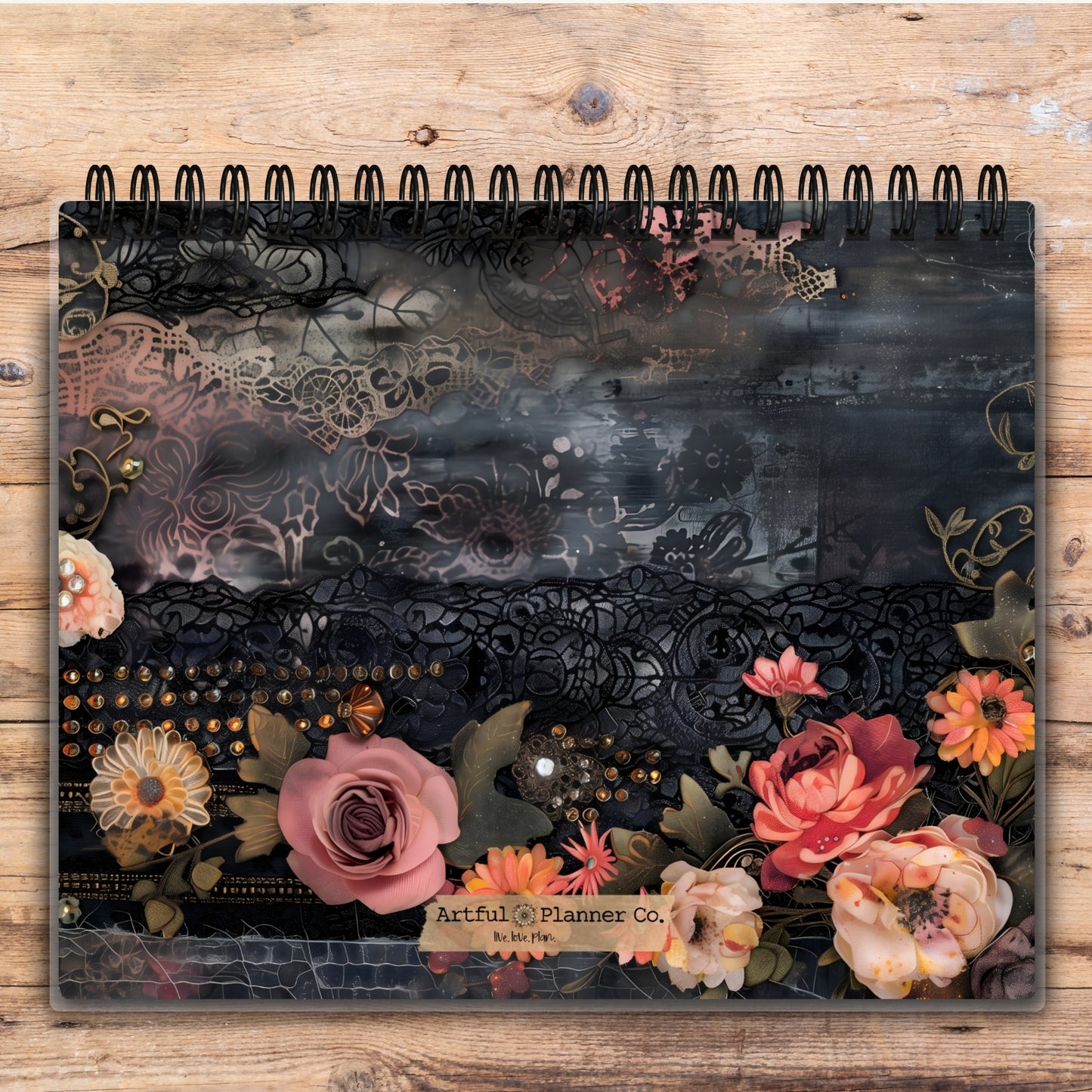 Custom Desktop Vintage Florals Flip Pad