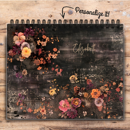 Custom Desktop Vintage Florals Flip Pad