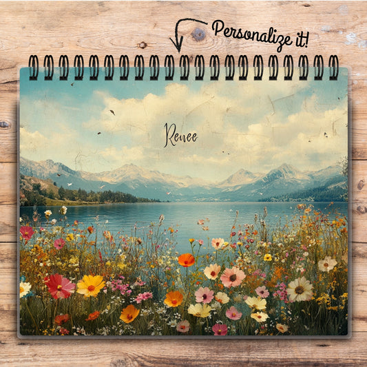 Custom Desktop Vintage Landscape Flip Pad