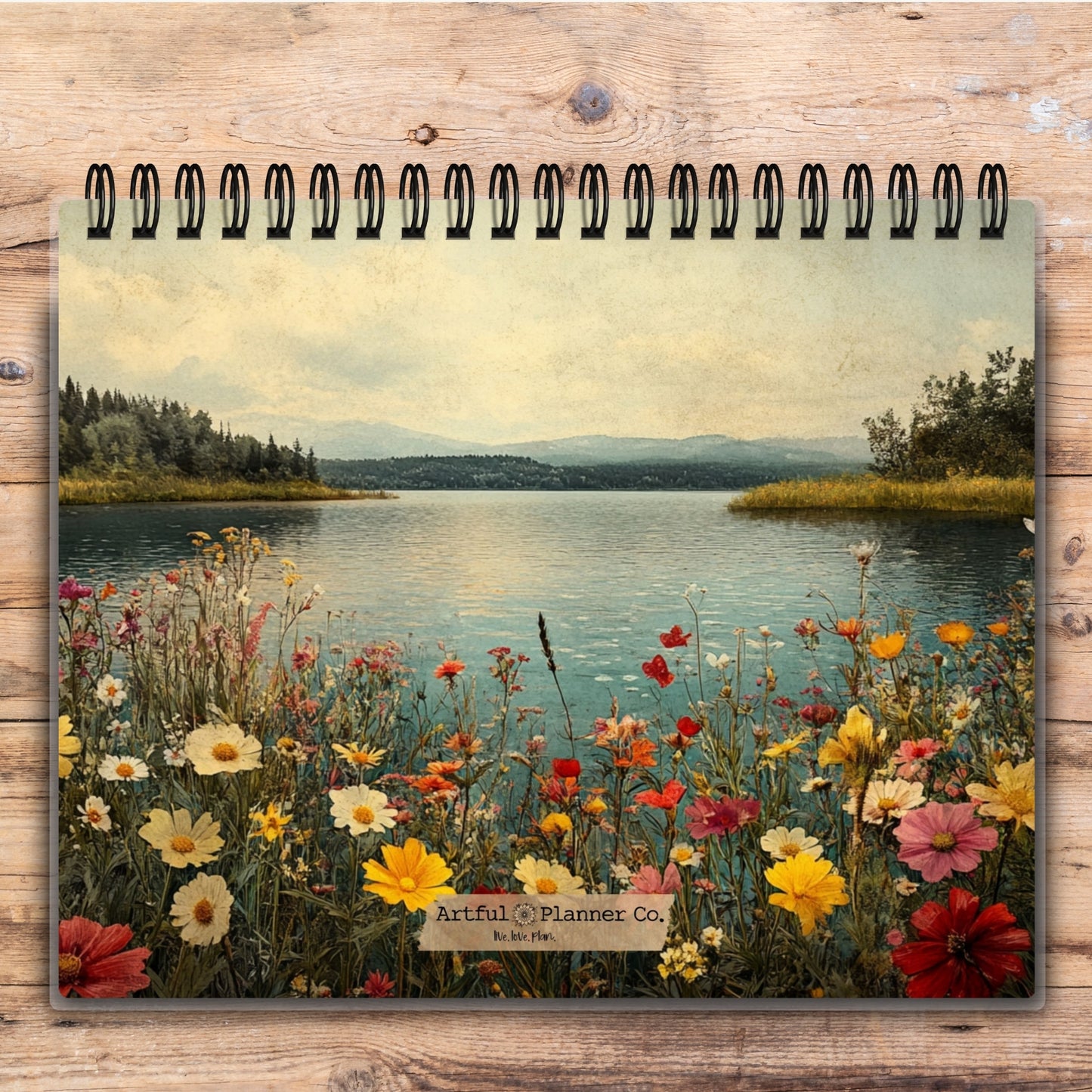 Custom Desktop Vintage Landscape Flip Pad