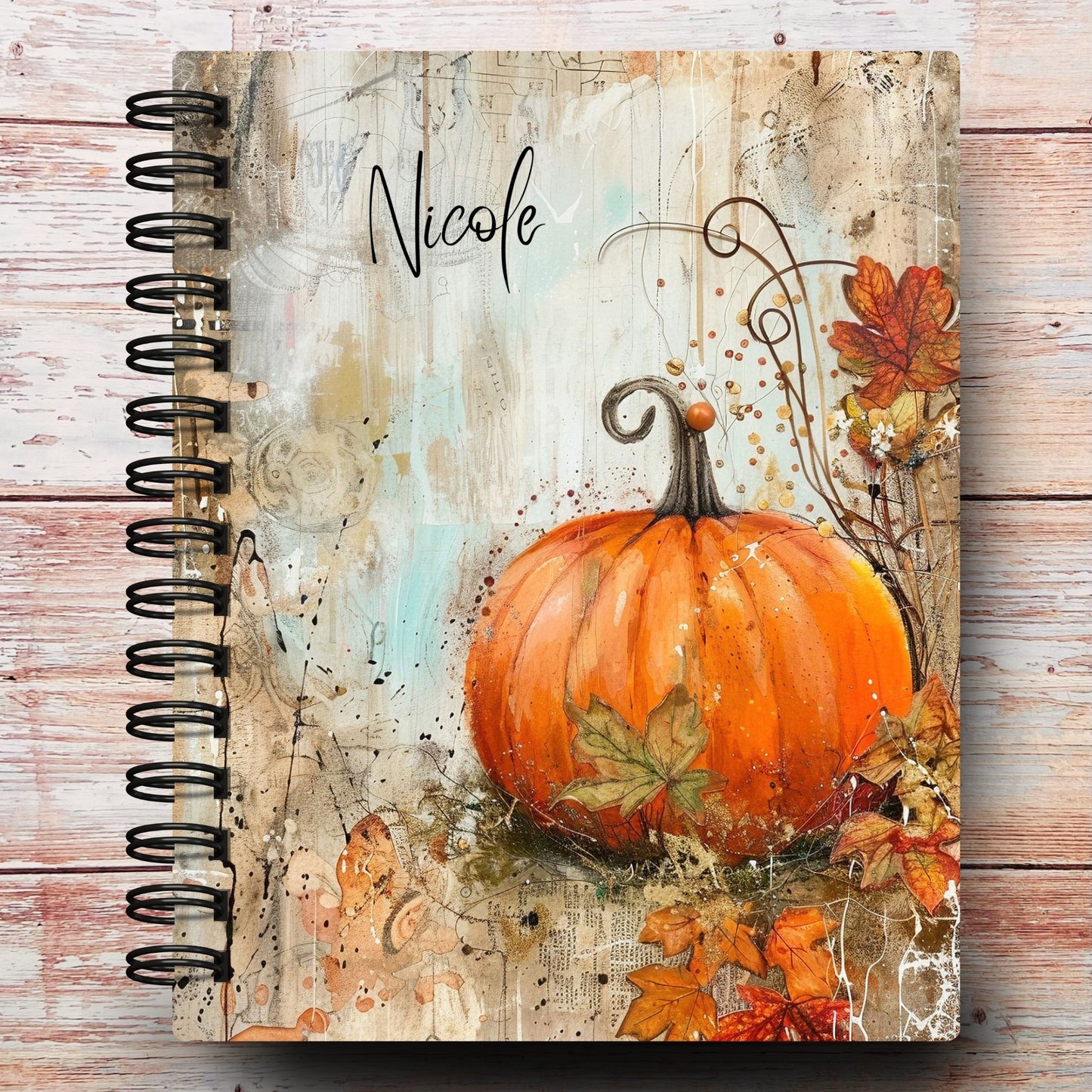 Vintage Pumpkin Custom Planner