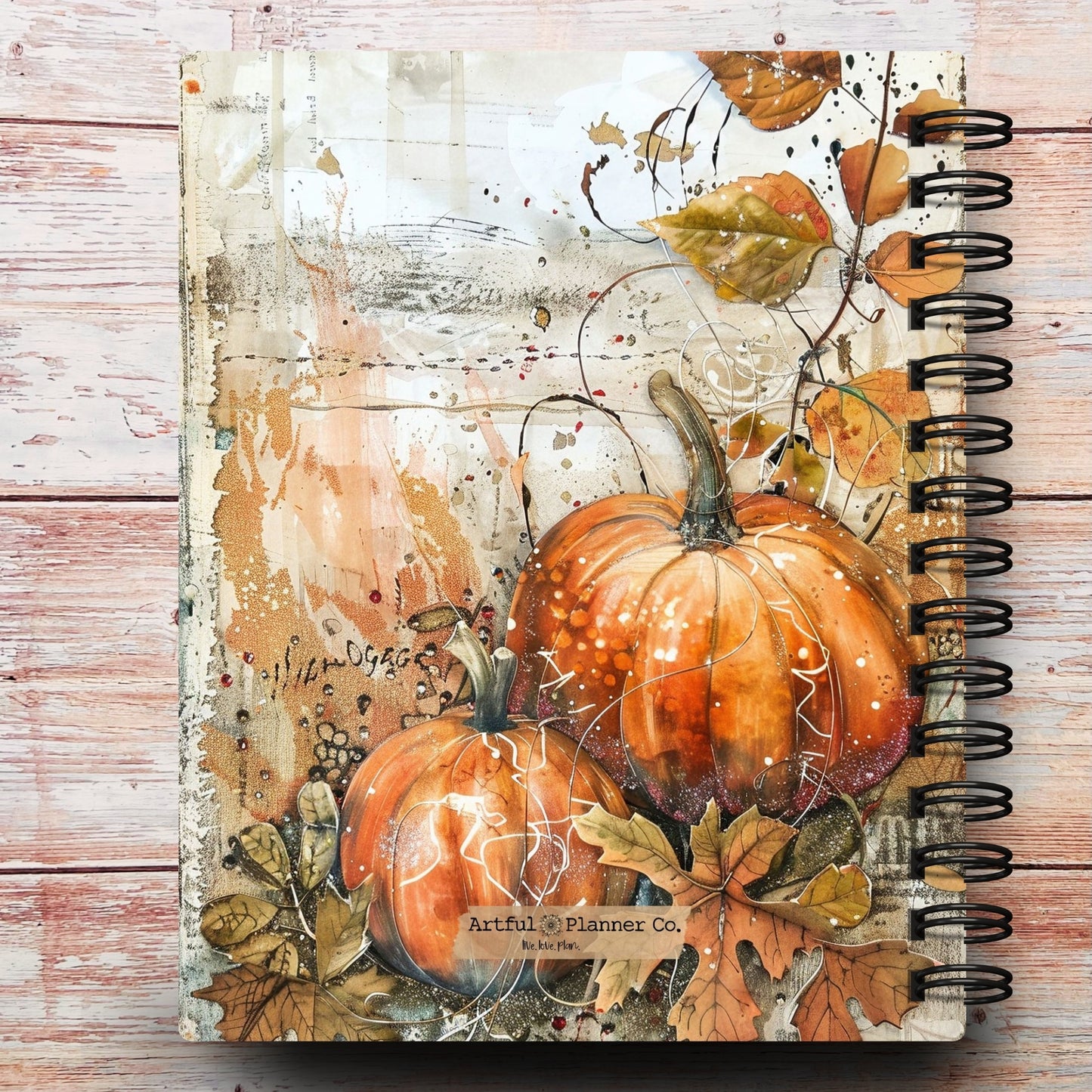 Vintage Pumpkin Custom Planner