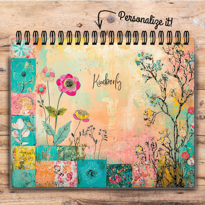 Custom Desktop Whimsy Patchwork Flip Pad