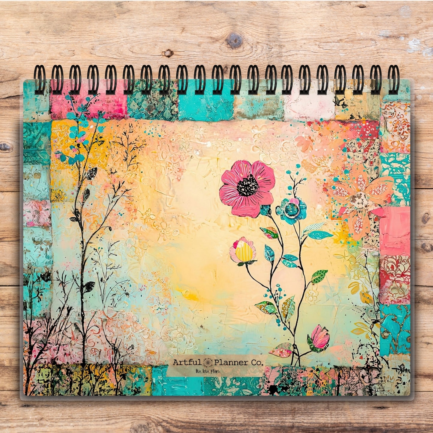 Custom Desktop Whimsy Patchwork Flip Pad