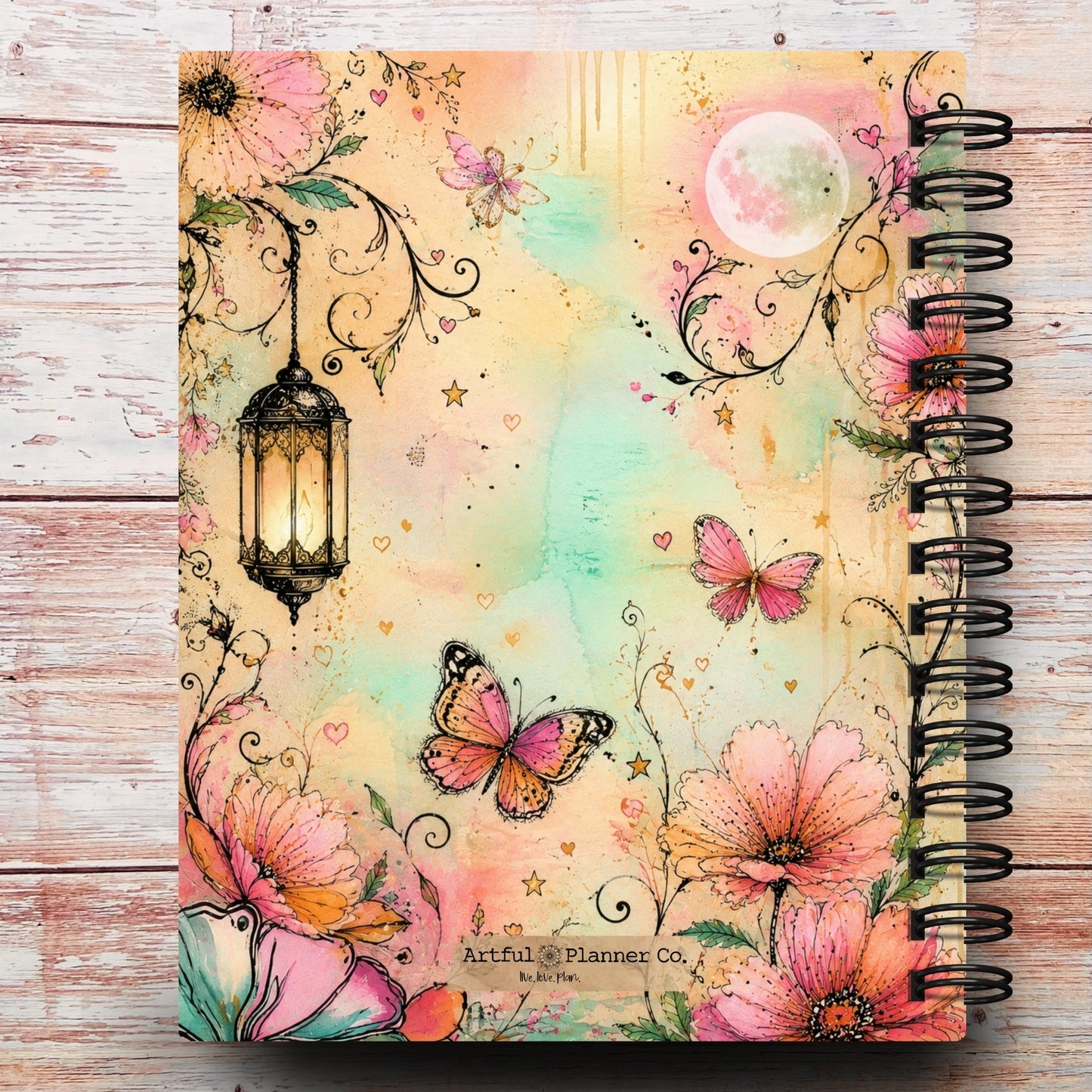 Whimsical Moon Garden Custom Planner