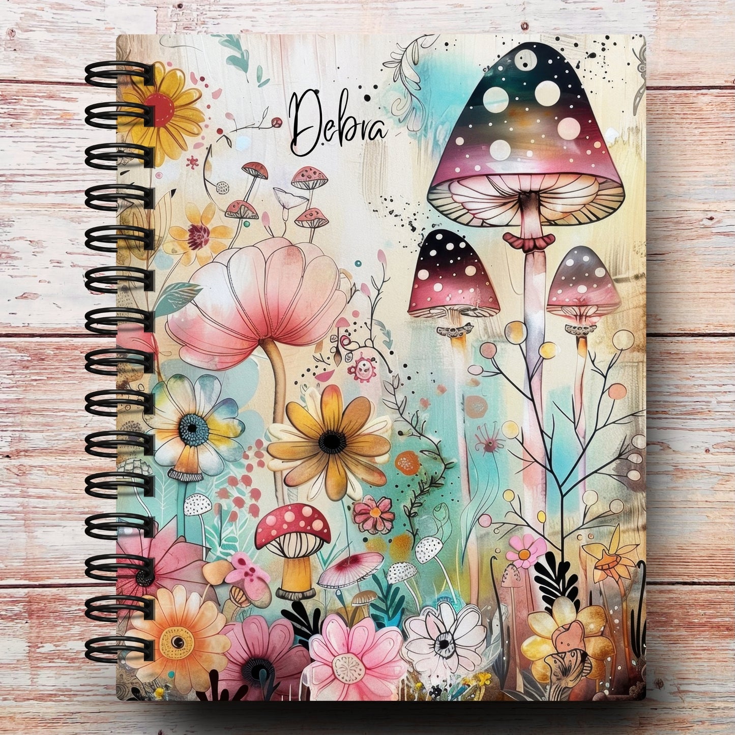 Whimsical Mushroom Garden Custom Planner