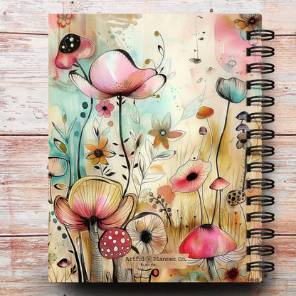 Whimsical Mushroom Garden Custom Planner