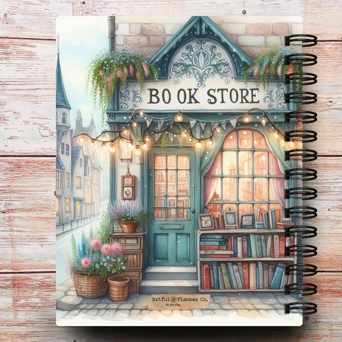 Whimsical Book Store | Reading Log | Custom Book Tracker