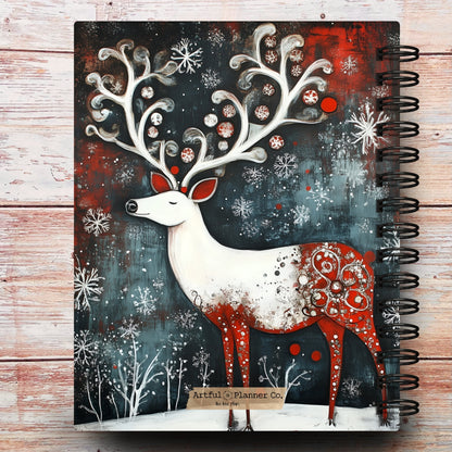 Personalized Journal Notebook | Whimsy Christmas Forest