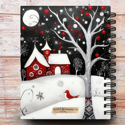 Personalized Journal Notebook | Whimsy Christmas Lane