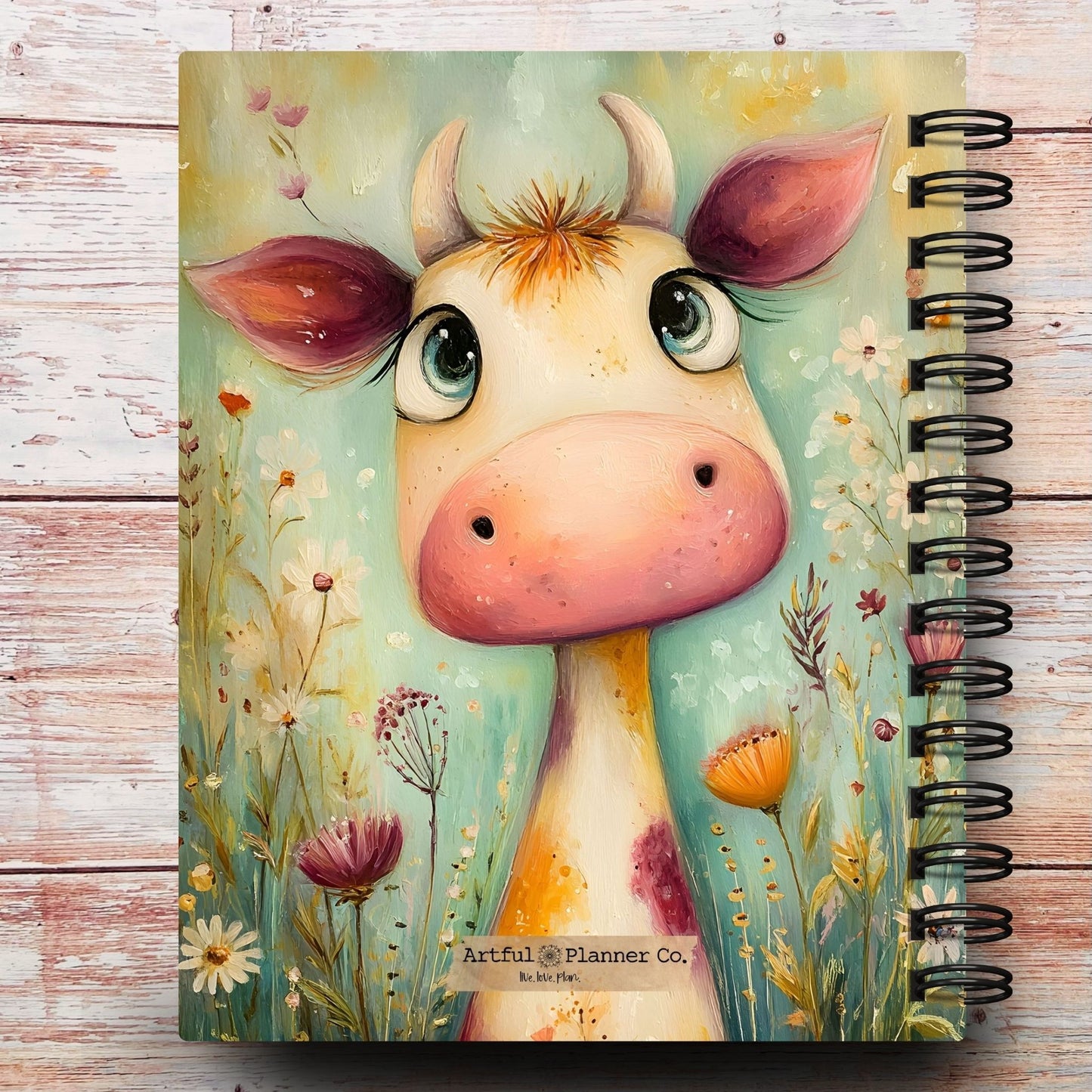 Limited-Edition Whimsy Homestead Cow Custom Planner