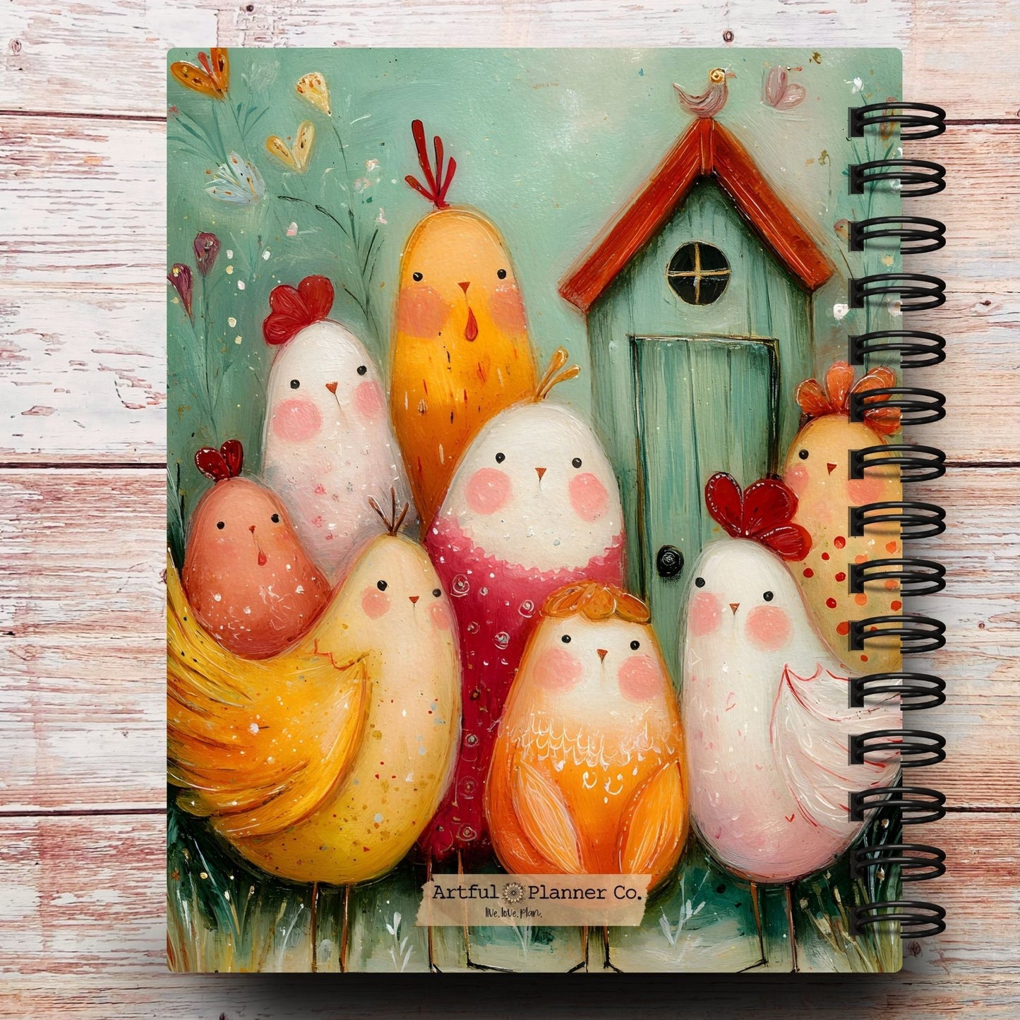 Limited-Edition Whimsy Homestead Chickens Custom Planner