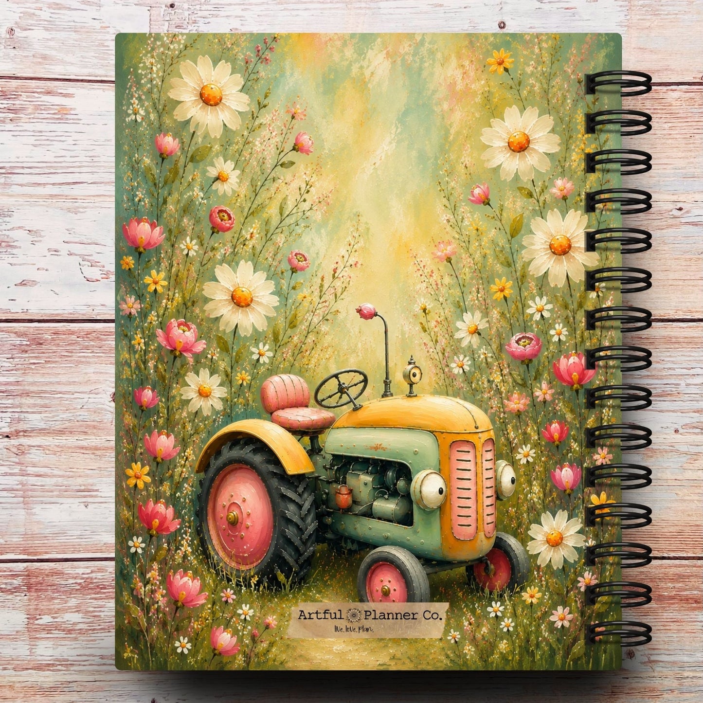 Limited-Edition Whimsy Homestead Tractor Custom Planner