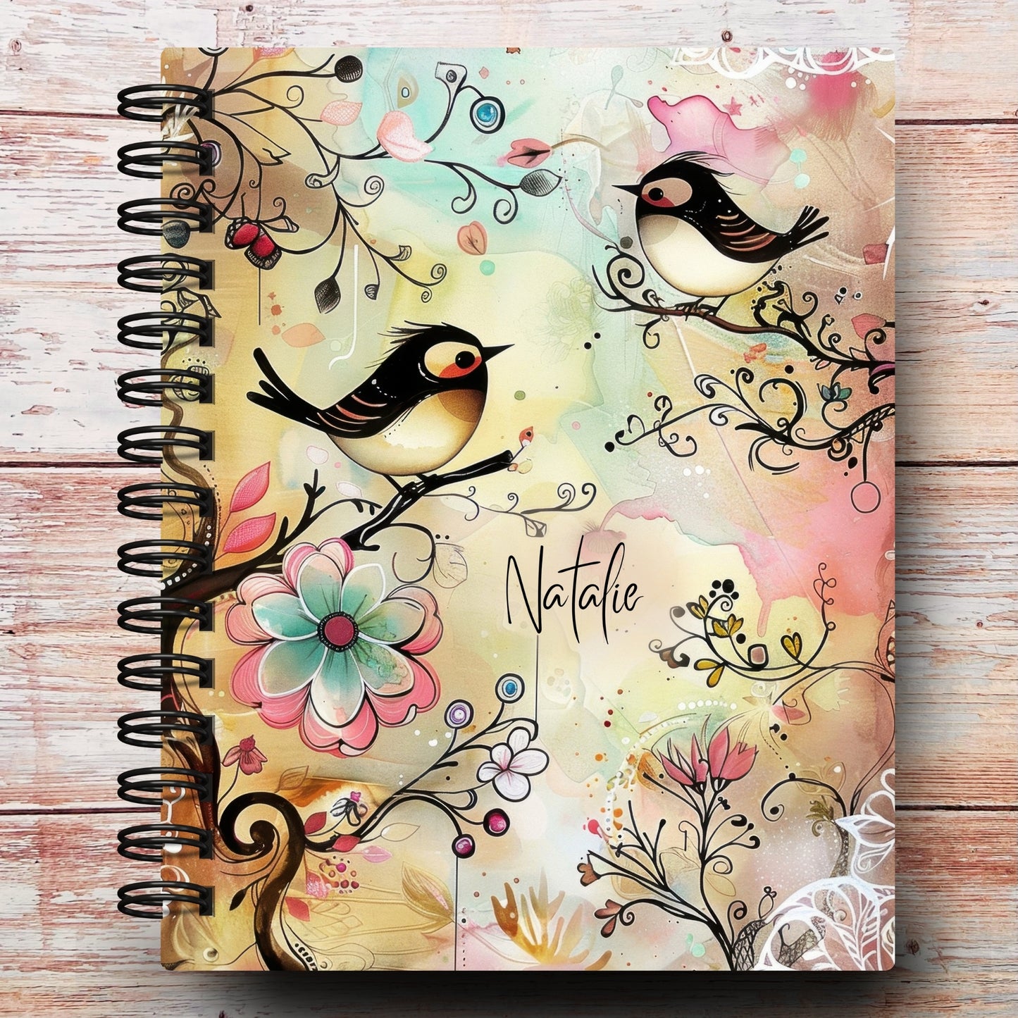 Whimsy Songbirds Custom Planner