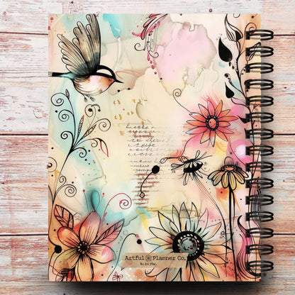 Whimsy Songbirds Custom Planner
