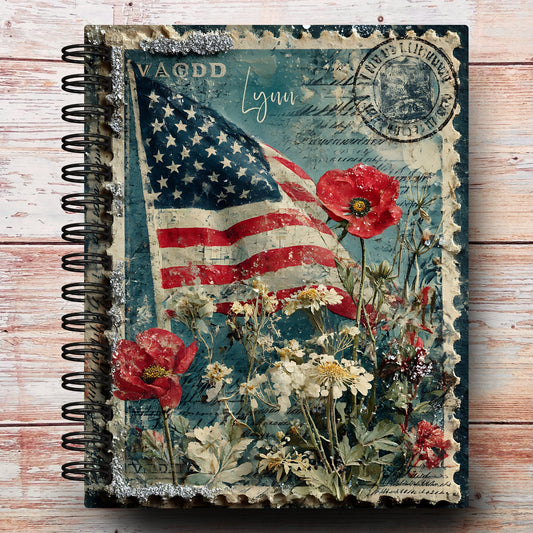Wildflower Freedom Stamp Custom Planner (limited-edition)