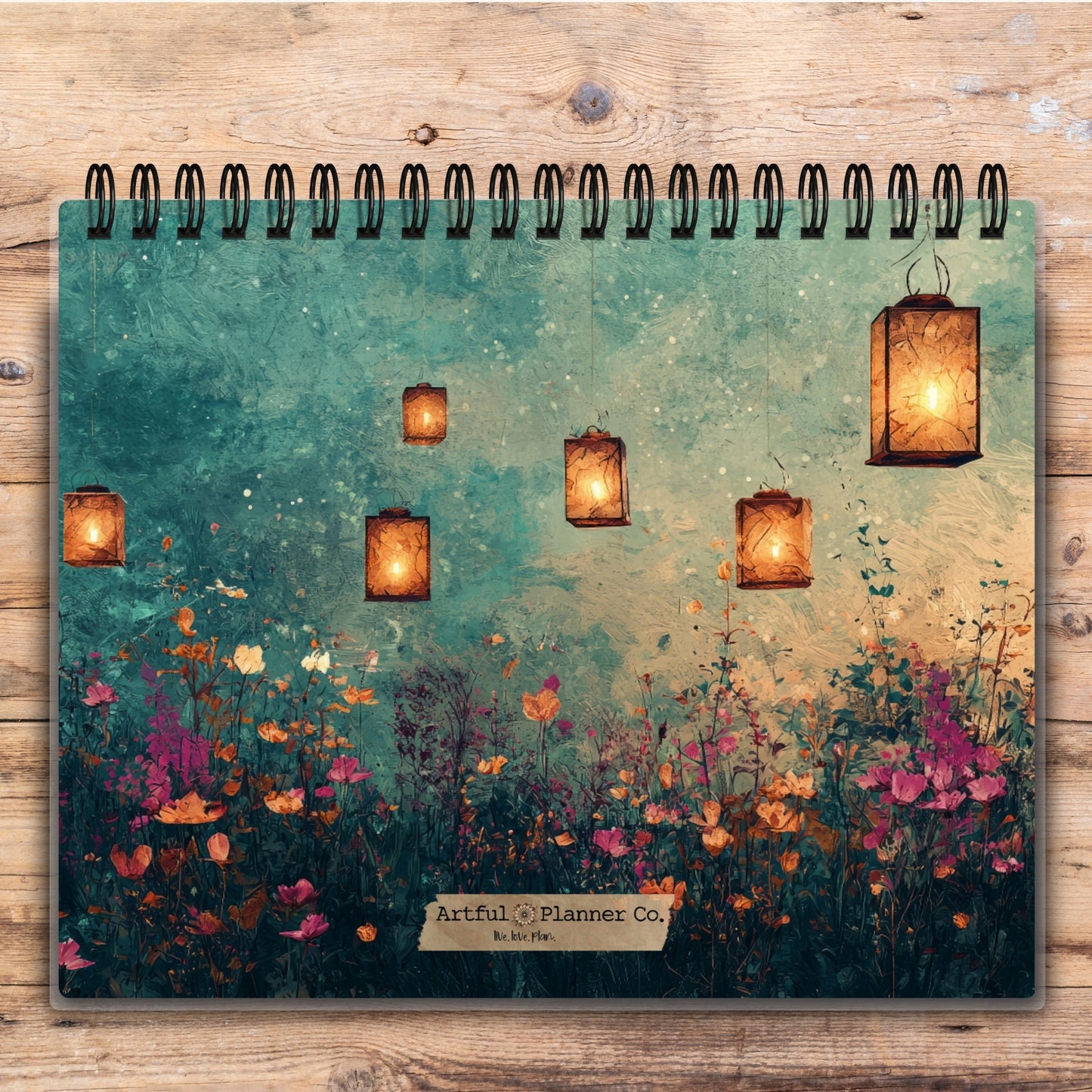 Custom Desktop Wildflower Lanterns Flip Pad