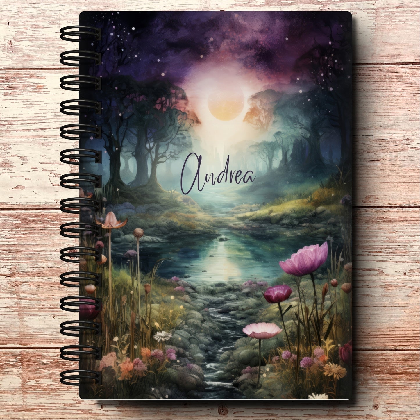 Wildflower Moonscape A5 Custom Planner