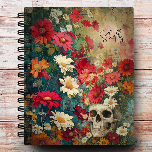 Wildflower Skull Custom Planner