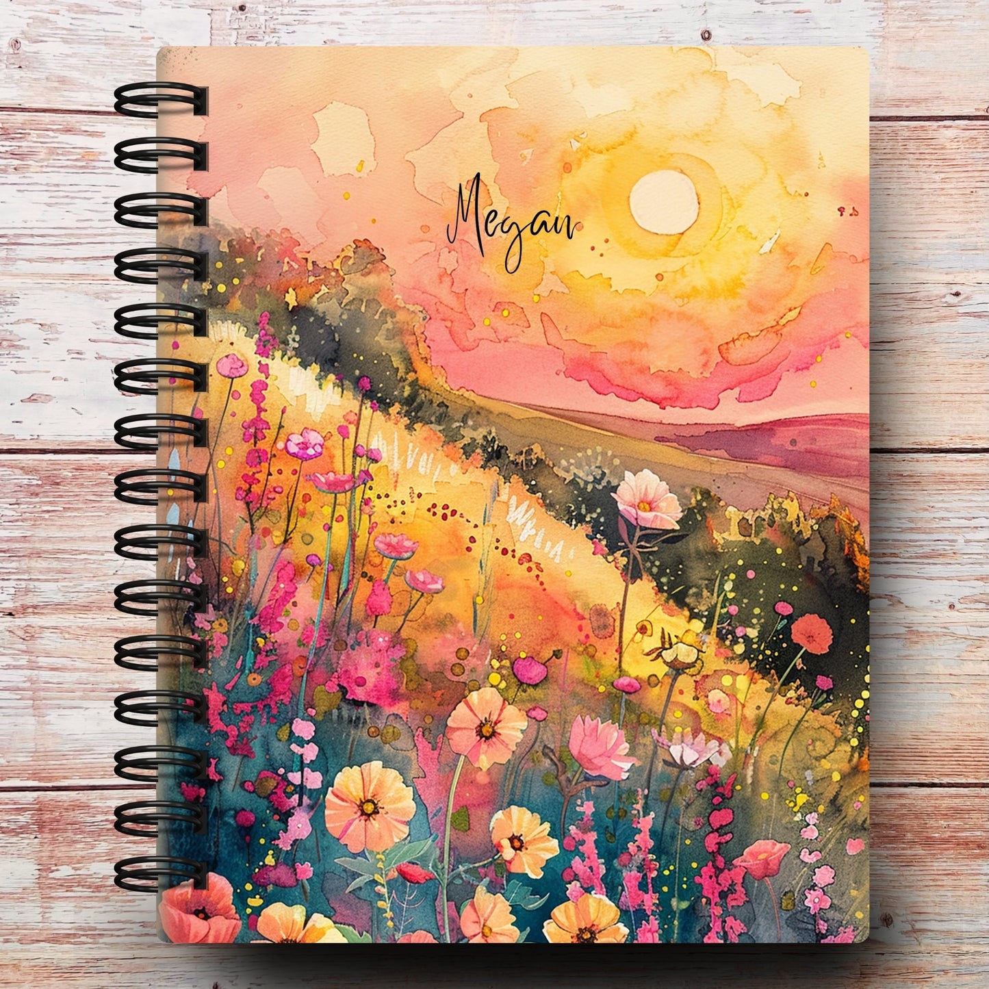 Wildflower Sunset Custom Planner