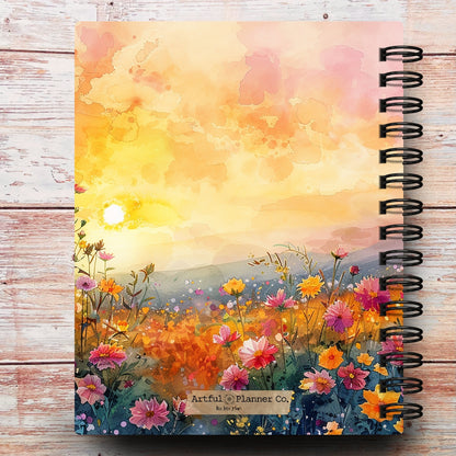 Wildflower Sunset Custom Planner