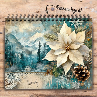 Custom Desktop Winter Mountain Flip Pad