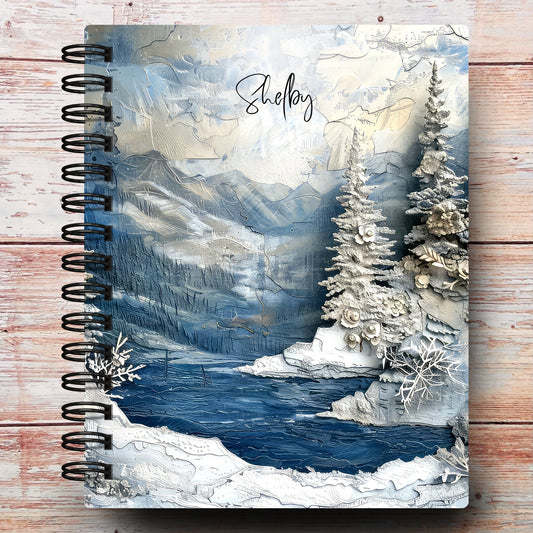 Personalized Journal Notebook | Winter's Journey