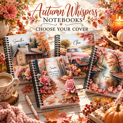 Autumn Whispers Personalized Notebooks | Choose Your Cover