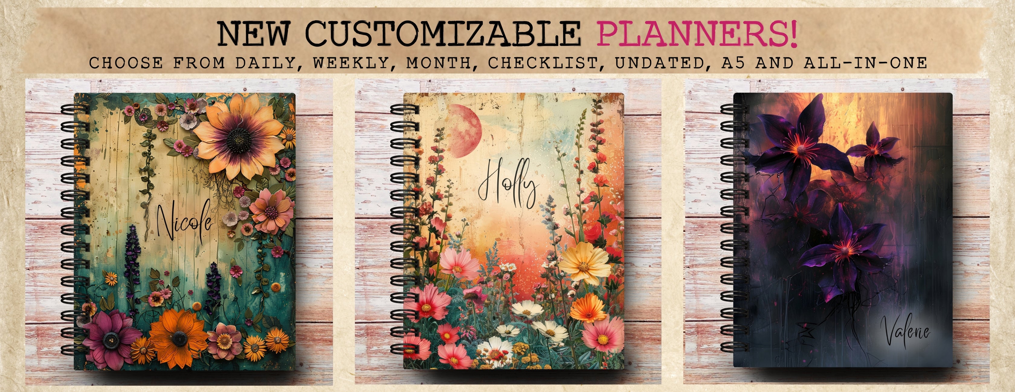 Planner Bookmaker Artful Planner Co. Custom Planners