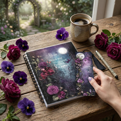 Moonlit Garden Personalized Bookmark