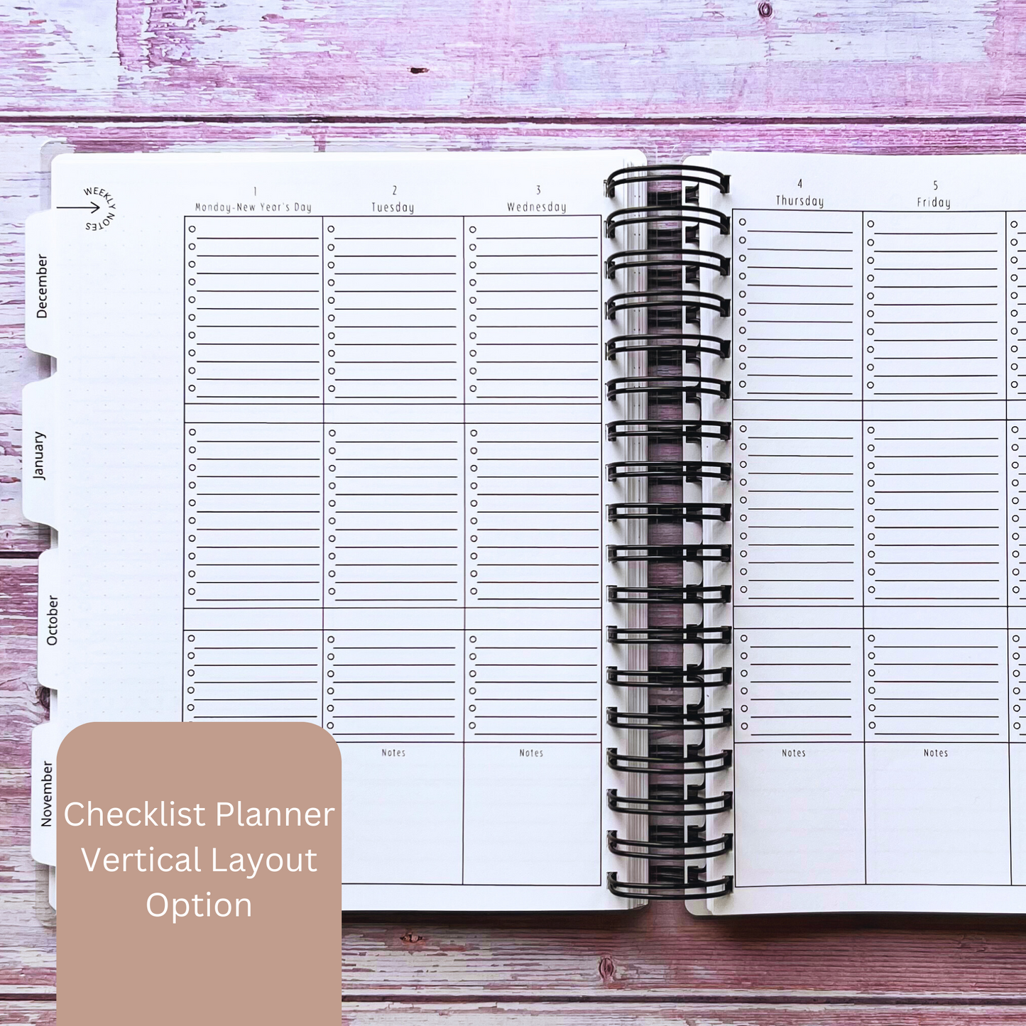 Bohemian Floral Skull Personalized Planner