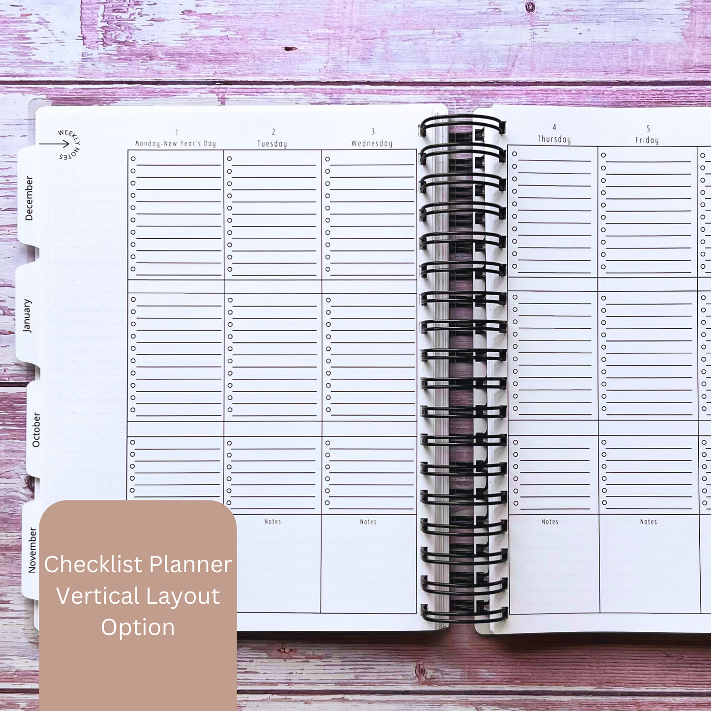 Personalized Relax, Refresh, Renew Planner