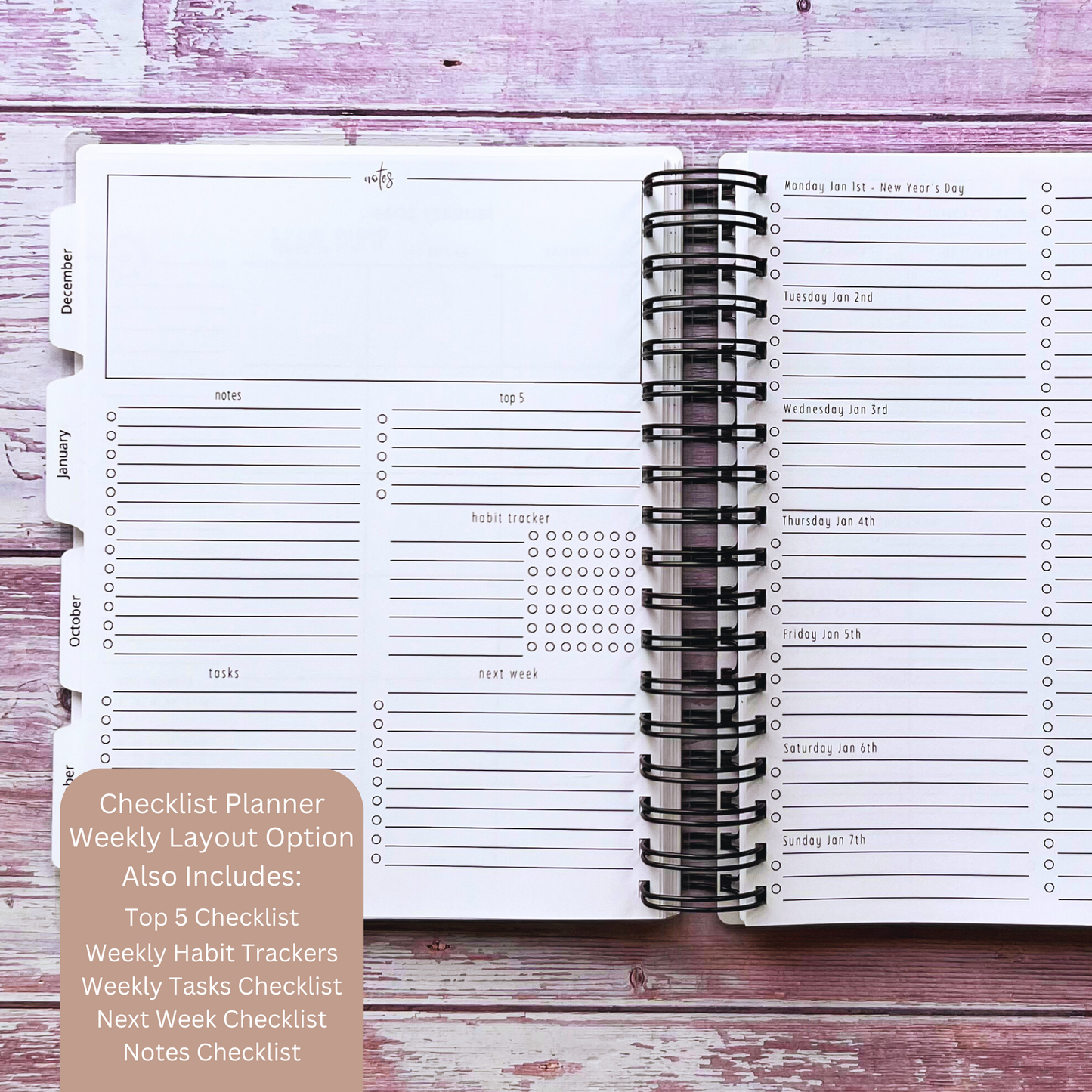 Gothic Nights Personalized Planner