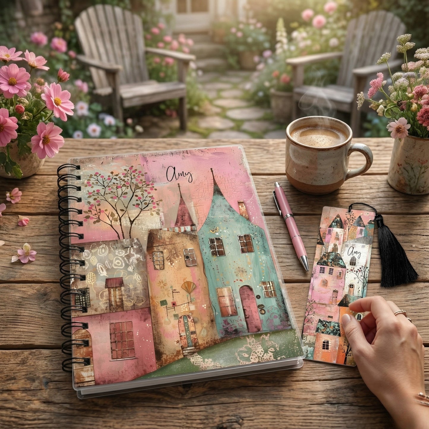 Whimsy Lane Personalized Bookmark