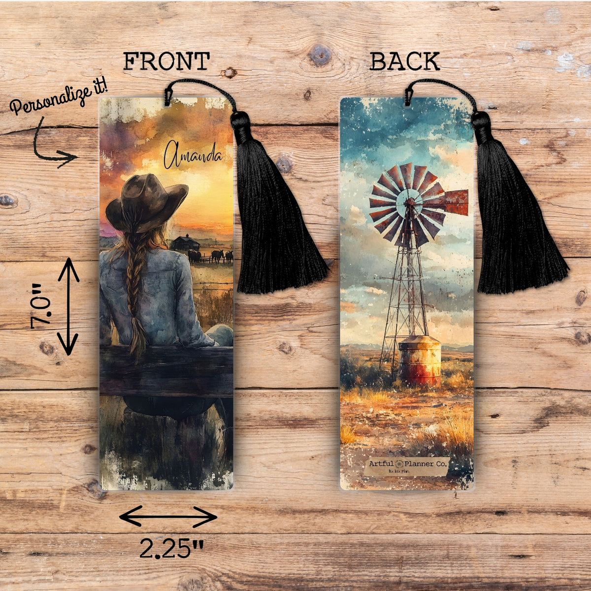 Wild at Heart Personalized Bookmark