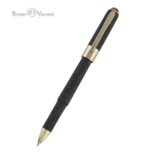 Monaco Pen - Black with Gold Glitter