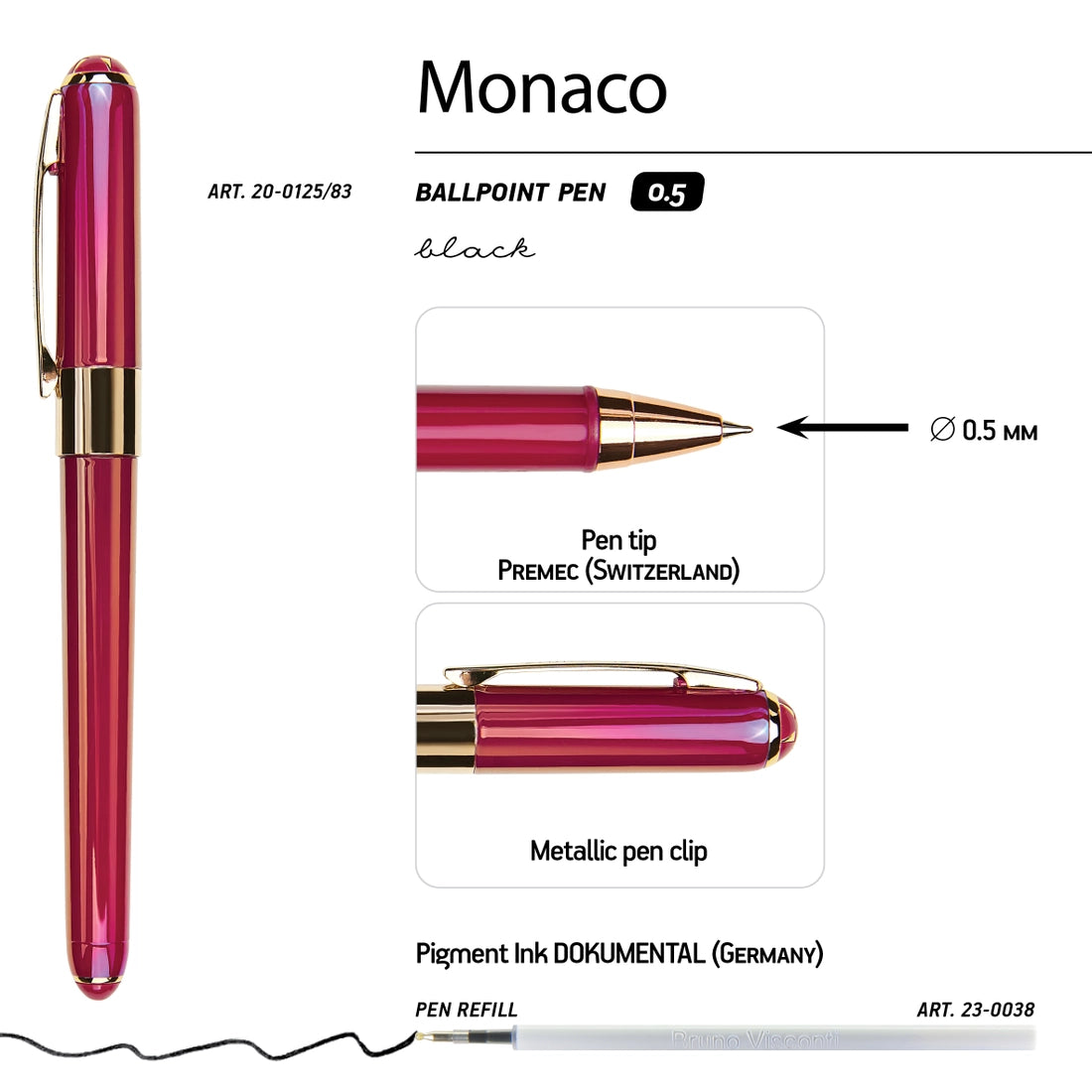 Monaco Pen - Pearlescent Pink