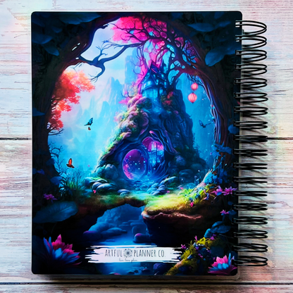 2023-2024 Personalized Monthly Planner - Magical Fairy Castle Monthly Planners Artful Planner Co. 