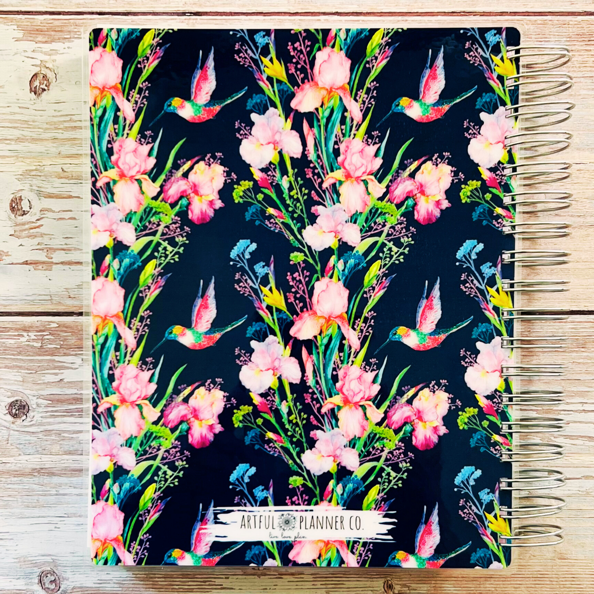 Personalized Weekly Planner 2023-2024 | Blue Hummingbird Garden Weekly Planners Artful Planner Co. 