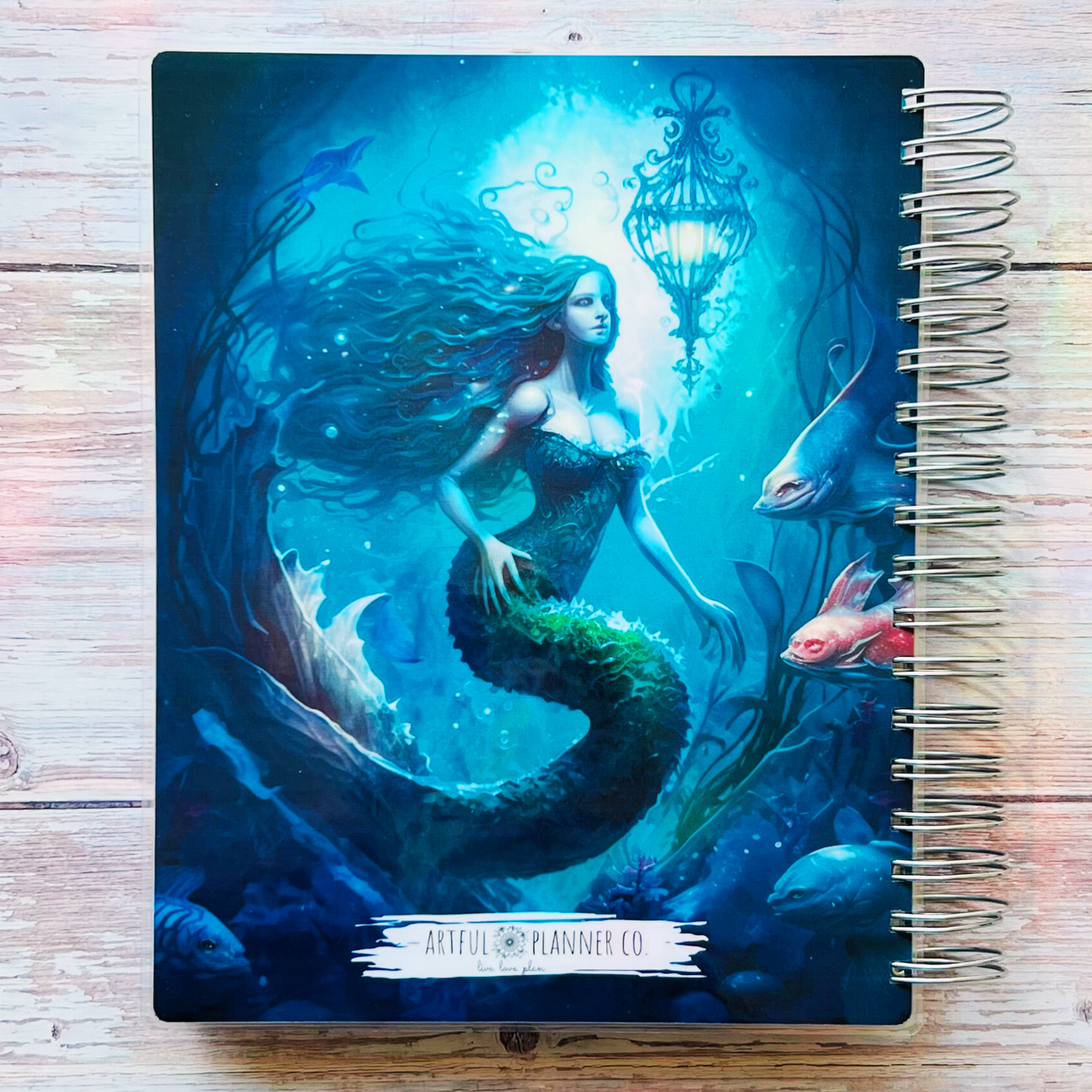 2023-2024 Personalized Monthly Planner - Mystical Mermaid Monthly Planners Artful Planner Co. 