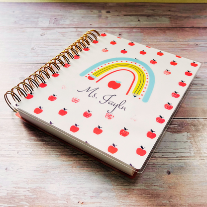Ultimate Teacher Lesson Planner 2023-2024 | Rainbow Pencil Weekly Planners Artful Planner Co. 