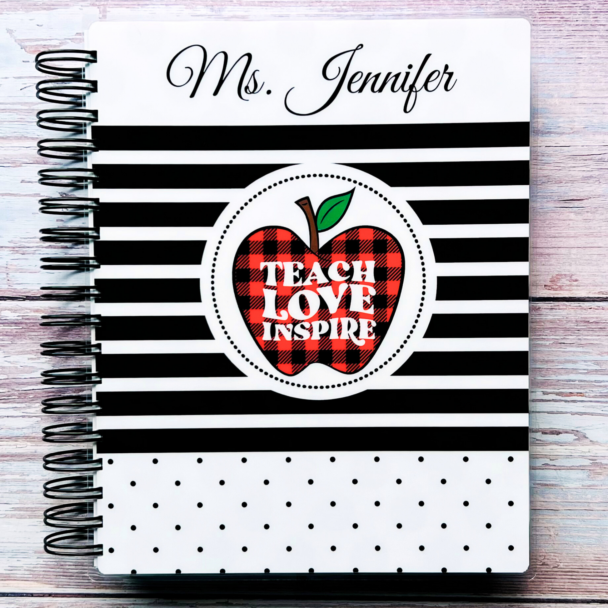 Ultimate Teacher Lesson Planner 2023-2024 | Plaid Apple Weekly Planners Artful Planner Co. 